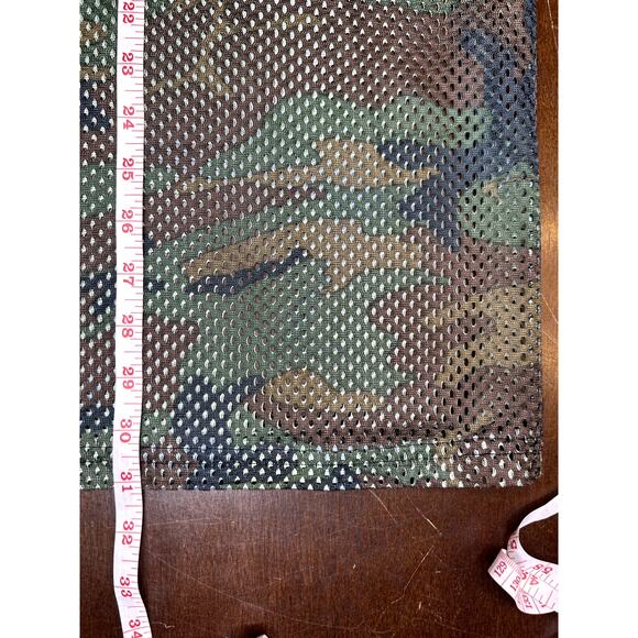 VTG 90s Tommy Hilfiger Camo Mesh Shirt and Shorts Set Size L - Picture 7 of 16